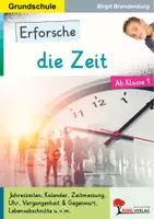 Vorschau - Unterrichtsreihen - Erforsche die Zeit – Lernwerkstatt | Sachunterricht Grundschule Klasse 1-4 | Uhr lernen, Jahreszeiten, Kalender, Tagesablauf, Sternzeichen, Differenzierung - Deckblatt