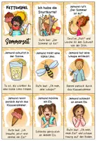 Vorschau - Spiele - Lesespiel Sommer – Kooperative Kettenreaktion mit Bewegung | Grundschule - Seite 1