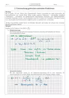 Vorschau - Stundenentwürfe - Oberstufe Mathe Untersuchung gebrochen-rationaler Funktionen - Seite 1