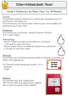 Vorschau - Stundenentwürfe - Feuer - Eine fertige Unterrichtseinheit für Klasse 3 und 4 (Lapbook) - Seite 2