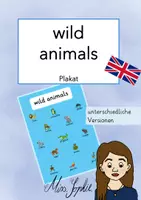 Vorschau - Poster - wild animals - Plakat - Deckblatt