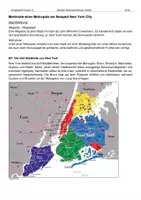 Vorschau - Arbeitsblätter - Globale Herausforderung "Städte": Metropole New York - AB + Lösung - Deckblatt