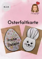 Vorschau - Mal- und Bastelvorlagen - Osterfaltkarte - Deckblatt