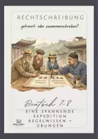 Vorschau - Unterrichtsreihen - Rechtschreibung Teil IV: getrennt oder zusammen? Lerntheke, Selbsterarbeitung möglich: Deutsch 7-8 Eine Expeditionsgeschichte - Deckblatt