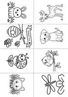 Vorschau - Mal- und Bastelvorlagen - Minibuch Tiere Ausmalbilder (Freebie) - Seite 2