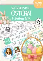 Vorschau - Spiele - 6 ZEITEN MIX 🎲 Oster Würfelspiel (Easter) - Deckblatt