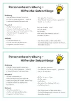 Vorschau - Arbeitsblätter - Personenbeschreibung - ABs, Hilfekärtchen, Checkliste, etc. - Seite 2