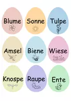 Vorschau - Interaktives Material - Eiersuche - sortiere die Wörter den Begleitern zu! - Seite 2