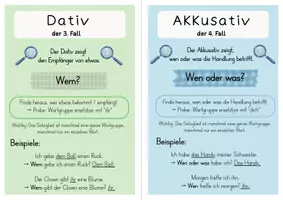 Vorschau - Merkblätter - Die 4 Fälle des Nomen - Tippkarten - Seite 2