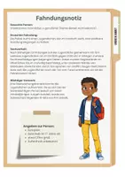 Vorschau - Arbeitsblätter - Personenbeschreibung - ABs, Hilfekärtchen, Checkliste, etc. - Deckblatt