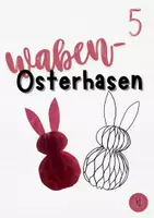 Vorschau - Mal- und Bastelvorlagen - Waben-Osterhasen - Deckblatt
