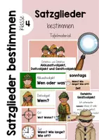 Vorschau - Unterrichtsreihen - Satzglieder bestimmen GESAMTPAKET Klasse 3 und 4 - Seite 1