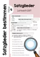 Vorschau - Unterrichtsreihen - Satzglieder bestimmen Klasse 4 BUNDLE - Seite 1