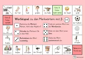 Vorschau - Spiele - Würfelspiel zu den Merkwörtern mit ß - Seite 3