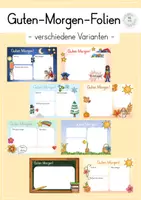 Vorschau - Bildkarten - Guten-Morgen-Folien / Begrüßungsbilder - Deckblatt