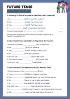 Vorschau - Arbeitsblätter - Future Tense | Worksheets - Seite 1