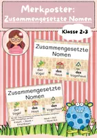 Vorschau - Poster - Merkposter; Zusammengesetzte Nomen (Plakat) - Deckblatt