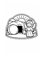 Vorschau - Anderer Materialtyp - Ostern Ausmalbilder Religion Grundschule – 17 Fensterbilder Auferstehung | Gratis Set - Seite 1