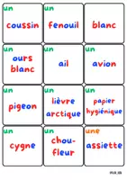 Aperçu - Jeux - 23 cartes couleurs blanc avec étiquettage - Page 3