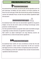 Vorschau - Arbeitsblätter - Erziehungsstile - Seite 1