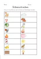 Vorschau - Arbeitsblätter - Silben - Arbeitsblätter zum Silbenschwingen - Seite 3