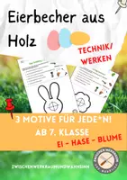 Vorschau - Arbeitsblätter - Eierbecher - Holz-Werkstück für Zwischendurch - Deckblatt