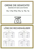 Vorschau - Arbeitsblätter - Gewichte umwandeln / kg - g / Kilogramm - Gramm / - Seite 3
