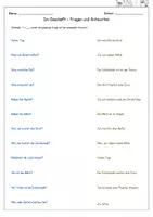 Vorschau - Arbeitsblätter - DaZ / DaF / Deutsch - EInkaufen & Geschäfte - Lesen - Fragen und Antworten (Arbeitsblatt) - Seite 1