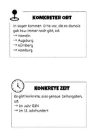 Vorschau - Stationenlernen - Merkmale von Sagen - Übersichtsplakat bzw. -Blatt und Einzelkarten - zum Laminieren und Visualisieren oder für den Hefteintrag - Seite 3