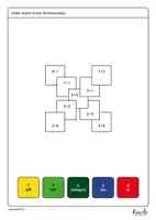 Vorschau - Arbeitsblätter - Rechenmandala - Addition bis 10 - Seite 2