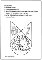 Vorschau - Mal- und Bastelvorlagen - Waldtiere Lesezeichen Ecke zum Basteln und Ausmalen / Ecklesezeichen - Seite 3