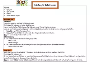 Vorschau - Spiele - Englisch Zootiere – Brettspiel & Bingo | Animals Grundschule | Vocabulary Game | Klasse 2–3 - Seite 3