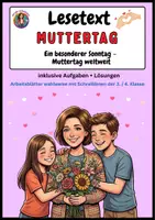 Vorschau - Arbeitsblätter - Materialpaket / Bundle Muttertag - Lese- & Hörverständnis inkl. mp3-Datei - Seite 1