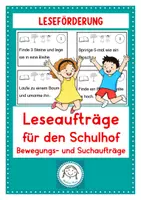 Vorschau - Spiele - Leseaufträge für den Schulhof. Lesespiel - Deckblatt