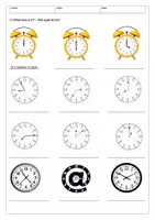 Vorschau - Arbeitsblätter - Telling the time - Arbeitsblatt - Deckblatt