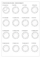 Vorschau - Arbeitsblätter - Telling the time - Arbeitsblatt - Seite 1