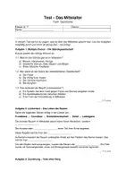 Vorschau - Test - GRATIS Test Mittelalter | Geschichte Klasse 6/7 mit Lösungen & Erwartungshorizont - Deckblatt