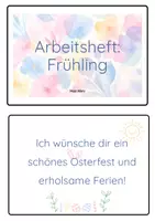 Vorschau - Arbeitsblätter - Arbeitsheft Frühling (verschiedene Aufgaben) - Deckblatt