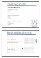 Vorschau - Arbeitsblätter - Arbeitsheft Frühling (verschiedene Aufgaben) - Seite 1