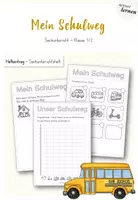 Vorschau - Arbeitsblätter - Mein Schulweg - Sachunterricht GS 1 - Deckblatt