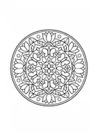 Vorschau - Mal- und Bastelvorlagen - Mandala Malbuch (50 Seiten) – Entspannung & Konzentration Grundschule (Klasse 2–4) | Ausmalbilder mittel - Seite 2