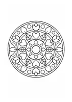 Vorschau - Mal- und Bastelvorlagen - Mandala Malbuch (50 Seiten) – Entspannung & Konzentration Grundschule (Klasse 2–4) | Ausmalbilder mittel - Seite 3