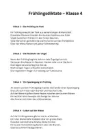 Vorschau - Text - Diktate Frühling Klasse 3+4 - Seite 1