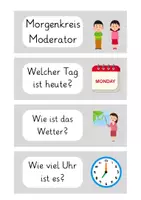 Vorschau - Anderer Materialtyp - Morgenkreis Moderator | Grundschule Klassenführung - Deckblatt