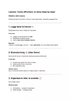anteprima - Esercizi - KIT PERCORSO - SCRIVERE UN TEMA + TRACCE + RUBRICa + ESEMPI - Pagina 1