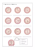 Vorschau - Arbeitsblätter - Englisch Klasse 5-6: Telling the time - Seite 2