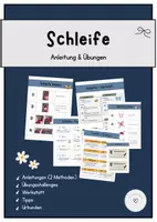 Vorschau - Arbeitsblätter - Schleife binden lernen - Anleitung mit Übungen - Deckblatt