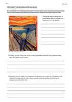 Vorschau - Arbeitsblätter - “Der Schrei” – Angst in der Kunst - Deckblatt