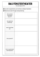 Vorschau - Arbeitsblätter - „Das Fenstertheater" von Ilse Aichinger (Aufgabenpaket) - Seite 1
