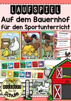 Vorschau - Spiele - Bauernhof-Laufspiel mit Routenplan – Ausdauer fördern im Sportunterricht in der Grundschule - Deckblatt